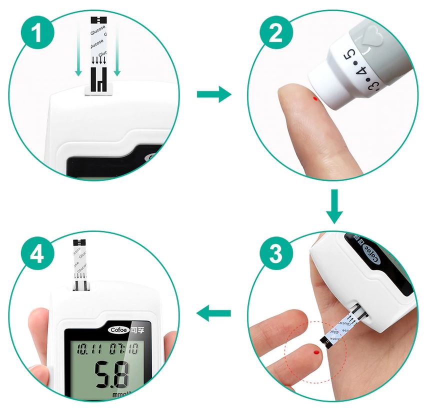 ONE TOUCH BLOOD GLUCOSE MONITOR KIT (DIABETES TESTING KIT) with 25 TESTING STRIPS + FREE ALCOHOL SWABS